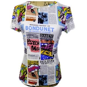 Comic-style t-shirt vs. Marvel/DC